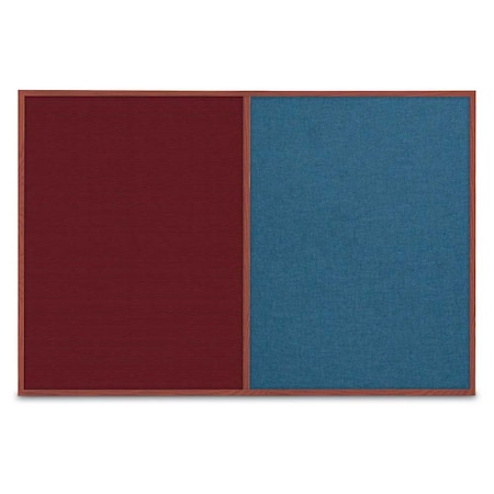 United Visual Products Slim Style Indoor Enclosed Corkboard, 42 UVRDS42SBH-SATIN-AMETHY